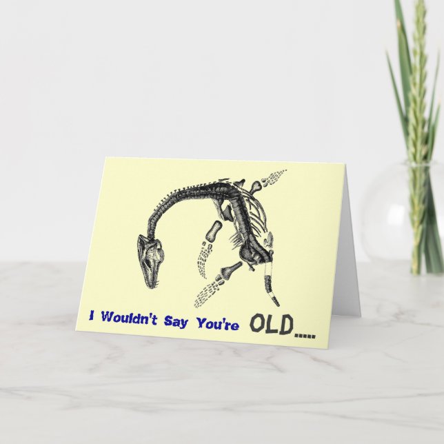 Tarjeta Viejo cumpleaños de la reliquia (Anverso)