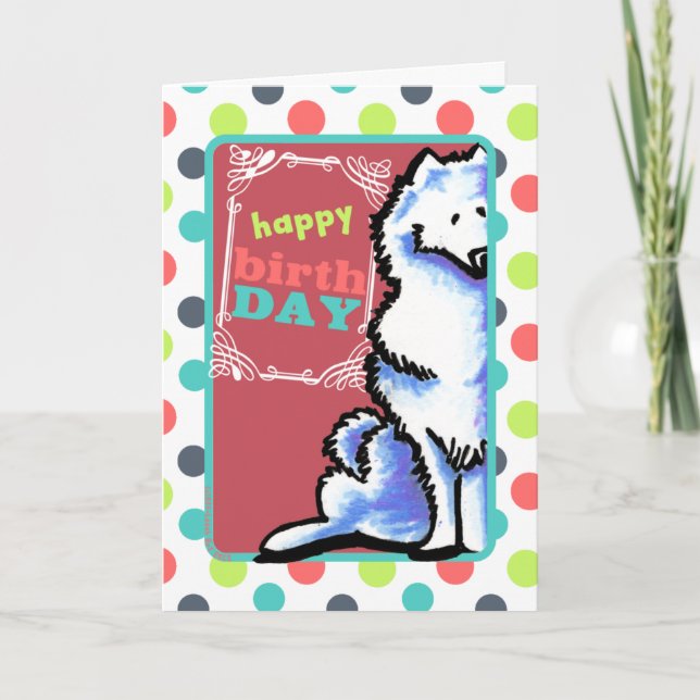 Tarjeta Viejo cumpleaños divertido del perro (Anverso)