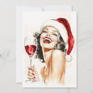 Tarjeta Viejo feriado en acuarela