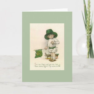 Tarjeta Viejo niño pequeño pat St. Patrick's Day Card
