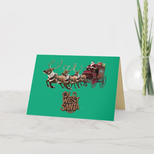 Tarjeta Viejo Oeste Santa (Anverso)