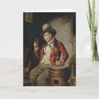 Viejo que bebe pintura de cerveza