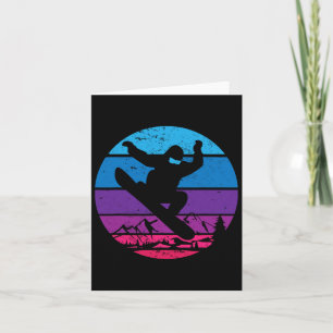Tarjeta Viejo Snowboard Snowboard Snowboard Silhouette I R