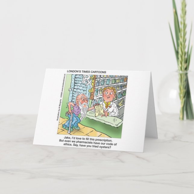 Tarjeta Viejo y los divertidos regalos de Personalizados O (Anverso)