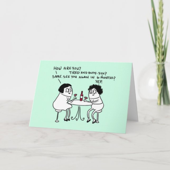 Tarjeta Viejos amigos (Anverso)