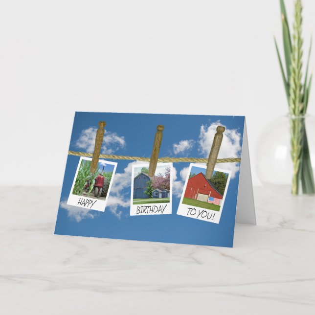 Tarjeta Viejos Barrios Y Instantáneas De Tractores (Anverso)