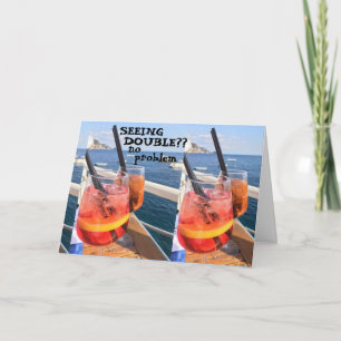 TARJETA ¿¿¿VIENDO "DOBLE"??? DIVERSOS DESEOS DE CUMPLEAÑOS