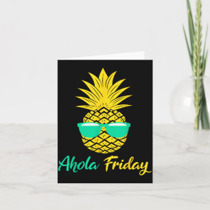 Tarjeta Viernes de Aloha Piña Verano Fruta Piña