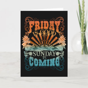 Tarjeta Viernes Es Buena Causa Domingo Viene Jesucristo