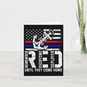 Tarjeta Viernes Rojo Día del Recuerdo Militar Día de los V