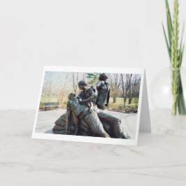 Tarjeta Vietnam cuida el monumento