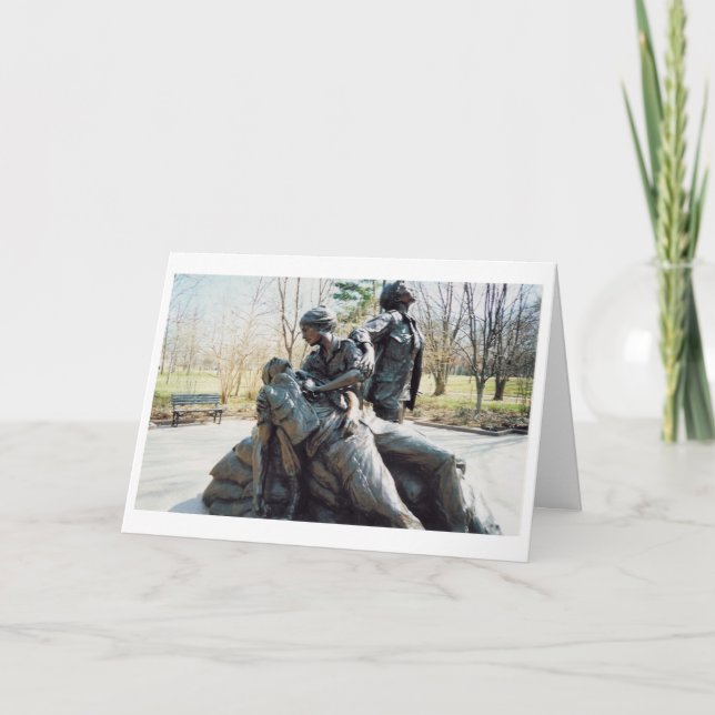 Tarjeta Vietnam cuida el monumento (Anverso)