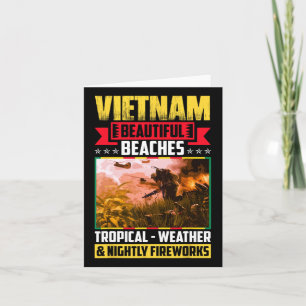 Tarjeta Vietnam Hermosas playas clima tropical
