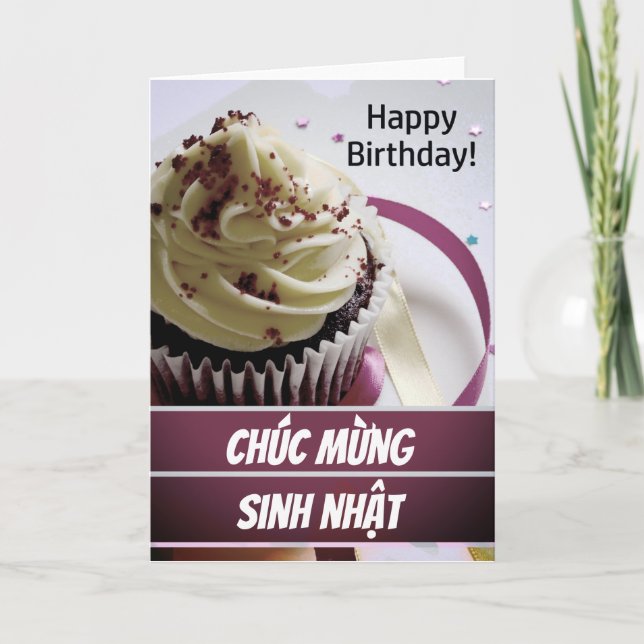 Tarjeta Vietnamita Chúc mng sinh nhæVietnam Birday (Anverso)