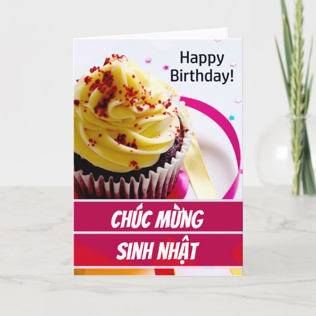 Tarjeta Vietnamita Chúc mng sinh nhæVietnam Birday (Anverso)