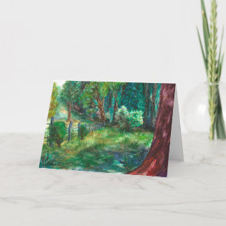 Tarjeta "View from the Lodge." Greeting Card