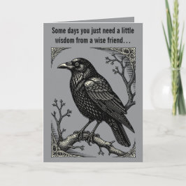 Tarjeta Vigilia de medianoche El perchero de los cuervos