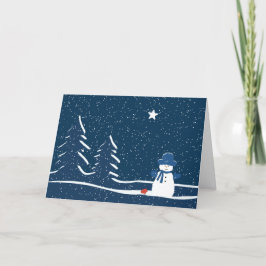 Tarjeta Vigilia del muñeco de nieve