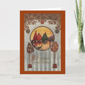 Tarjeta Vignette Vintage Birday