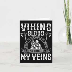 Tarjeta Viking Blood Corre A Través De Mis venas La Indepe