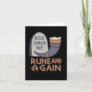 Tarjeta Viking Gym Rune Y Gain Fitness Diciendo Para El Mú