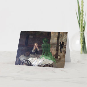 Tarjeta Viktor Oliva El Poster Absinthe Drinker