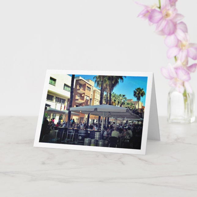 Tarjeta Vilamarxant Plaza, Valencia, España (Orquídea)