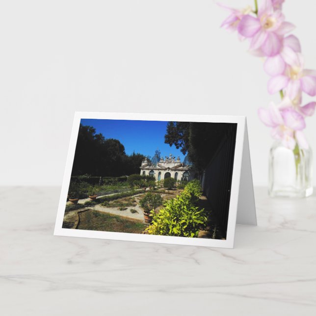 Tarjeta Villa Borghese Gardens, Roma, Italia (Orquídea)