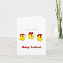 Tarjeta Villancico de las Campanas, Feliz Navidad