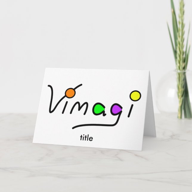 Tarjeta Vimagi (Anverso)