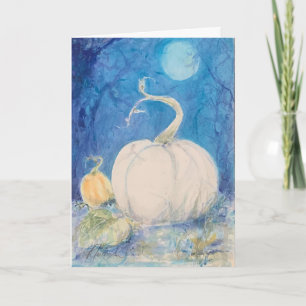 Tarjeta Viñas de otoño Calabaza de otoño Maureen Girard