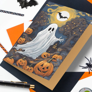 Tarjeta Vincent van Ghost Halloween