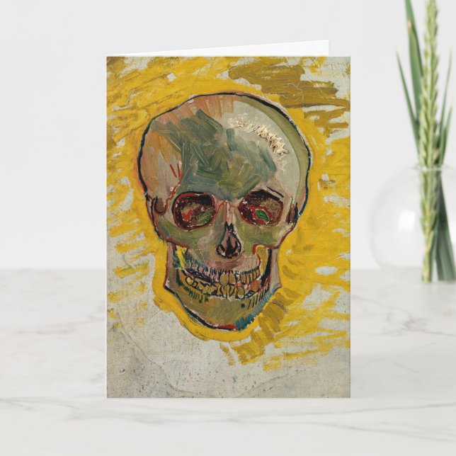 Tarjeta Vincent van Gogh - Calavera 1887 #2 (Anverso)