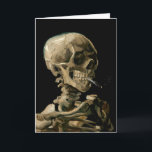 Tarjeta Vincent van Gogh - Calavera con cigarrillo en llam<br><div class="desc">Cabeza de un Skeleton con un cigarrillo en llamas / Calavera con cigarrillo en llamas / Crane de squelette fumant une cigarrillo - Vincent van Gogh,  1885</div>