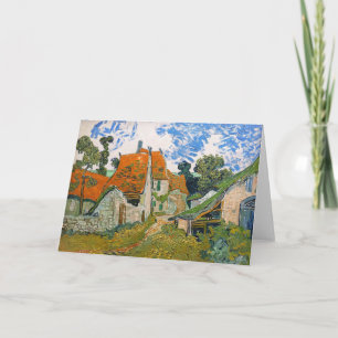 Tarjeta Vincent van Gogh - Calle en Auvers-sur-Oise
