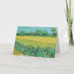 Tarjeta Vincent van Gogh - Campo con lirios cerca de Arlés