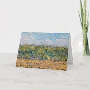 Tarjeta Vincent van Gogh - Campo de trigo con una alondra