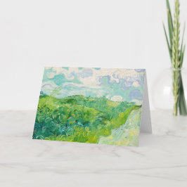 Tarjeta Vincent van Gogh - Campo de Trigo Verde, Auvers