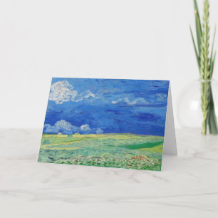 Tarjeta Vincent van Gogh - Campos de trituración bajo las