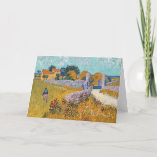 Tarjeta Vincent van Gogh - Casa de campo en Provenza