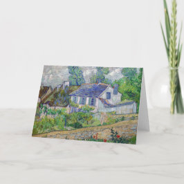 Tarjeta Vincent van Gogh - Casas en Auvers