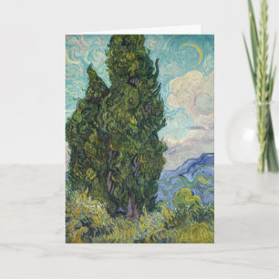 Tarjeta Vincent van Gogh - Cipreses
