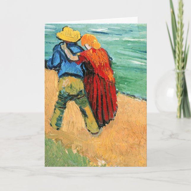 Tarjeta Vincent van Gogh - Dos amantes (Anverso)