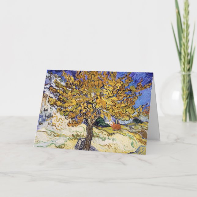 Tarjeta Vincent van Gogh - El árbol de las moras (Anverso)