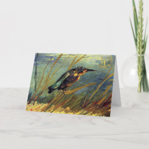 Tarjeta Vincent Van Gogh - El Kingfisher - El arte del ama
