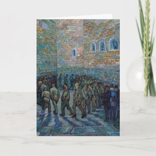 Tarjeta Vincent van Gogh - El patio de la prisión