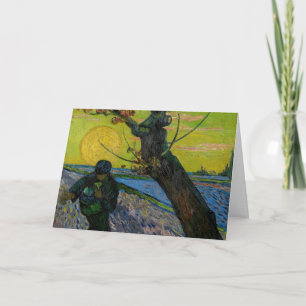 Tarjeta Vincent van Gogh - El sembrador
