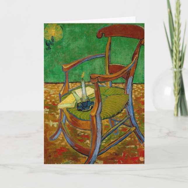 Tarjeta Vincent van Gogh - El sillón de Paul Gauguin (Anverso)