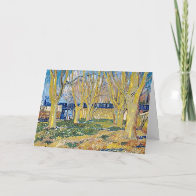 Tarjeta Vincent van Gogh - El tren azul (Anverso)