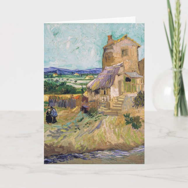Tarjeta Vincent van Gogh - El viejo molino (Anverso)